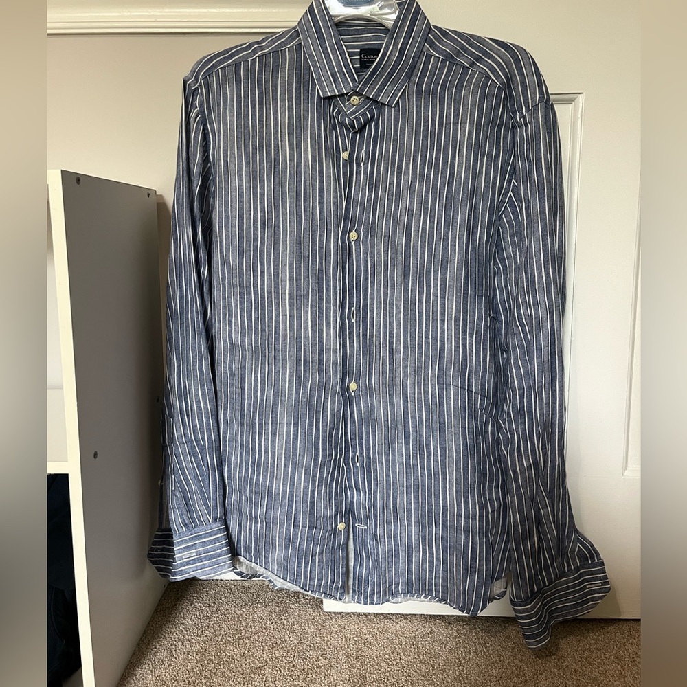 Men’s Italian linen button down